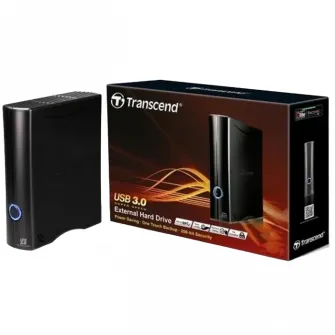 HDD extern pentru Desktop Transcend StoreJet 35T3,  8 TB, Negru (TS8TSJ35T3)