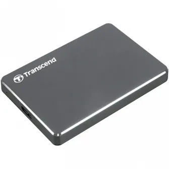 HDD portabil extern Transcend StoreJet 25C3, 1 TB, Iron Gray (TS1TSJ25C3N)