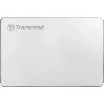 HDD portabil extern Transcend StoreJet 25C3S,  1 TB, Argintiu (TS1TSJ25C3S)