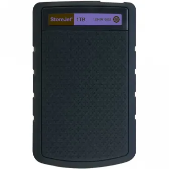HDD portabil extern Transcend StoreJet 25H3P,  1 TB, Gri/Violet (TS1TSJ25H3P)