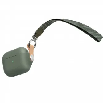 Husa Moshi Pebbo - Airpods 3, Verde