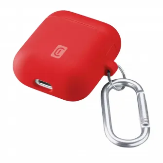 Husa pentru Airpods Cellularline Bounce - AirPods 1  2, Rosu