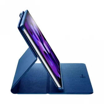 Husa pentru tableta Cellularline iPad Air 10.9/Pro 11, 10,9, Piele artificiala, Albastru