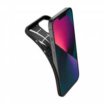 Husa Spigen iPhone 13, Liquid Air, Negru mat
