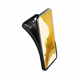 Husa Spigen Samsung S22, Rugged Armor, Negru mat