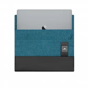 Husa universala pentru Laptop RivaCase Lantau, Pana la 13, Poliester, Aquamarine