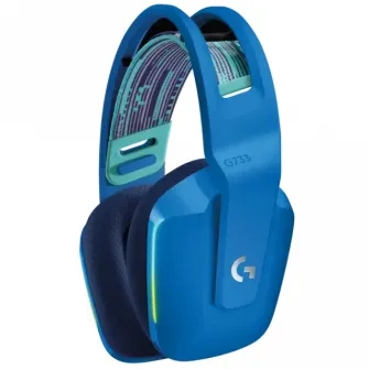 Игровая Гарнитура Logitech G733, Беспроводной/C проводом, Синий