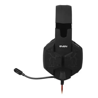 Игровая Гарнитура SVEN AP-U988MV, Проводной аналоговый, Чёрный/Красный