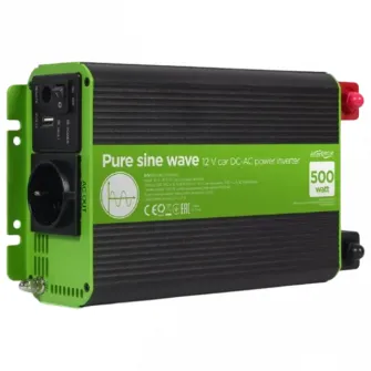 Invertor Auto Energenie EG-PWC-PS500-01, 500W, Multicolor