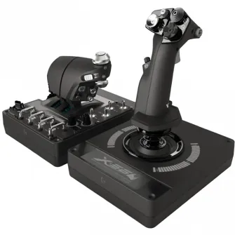 Joystick pentru jocuri Logitech G X56 HOTAS, Negru