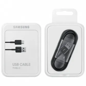 Кабель для зарядки и синхронизации Samsung Type-A/Type-C USB Cable, USB Type-C (M)/Type-C, 1,5м, Чёрный