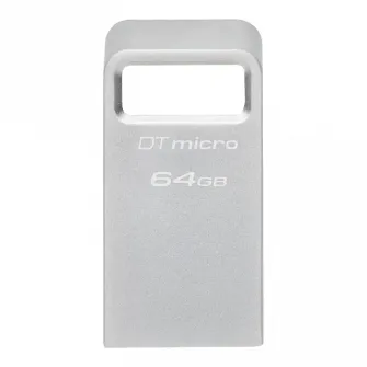 USB Flash накопитель Kingston DataTraveler Micro, 64Гб, Серебристый