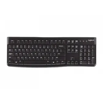 Keyboard Logitech K120 OEM, Thin profile, Quiet typing, Spill-resistant, Black, USB