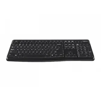 Keyboard Logitech K120 OEM, Thin profile, Quiet typing, Spill-resistant, Black, USB