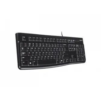 Keyboard Logitech K120 OEM, Thin profile, Quiet typing, Spill-resistant, Black, USB