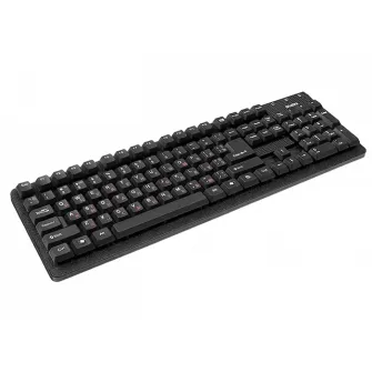 Keyboard SVEN Standard 301, Traditional layout, Splash proof, Calculator key, Black, USB