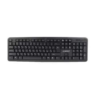 Клавиатура Gembird KB-U-103-RU, Проводное, Чёрный