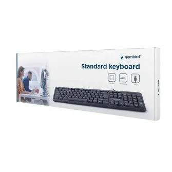 Клавиатура Gembird KB-U-103-RU, Проводное, Чёрный