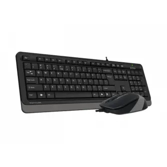 Клавиатура и мышь A4Tech F1010, Проводное, Чёрный/Серый