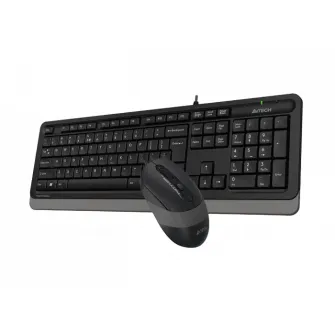Клавиатура и мышь A4Tech F1010, Проводное, Чёрный/Серый