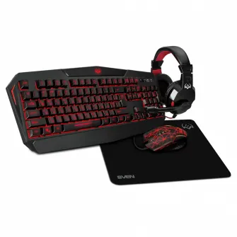 Клавиатура и мышь SVEN GS-4300, Проводное, Чёрный