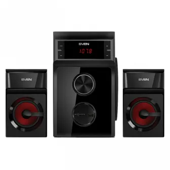 Колонки SVEN MS-302 SD-card, USB, FM, Black, 40w/20w + 2x10w/2.1