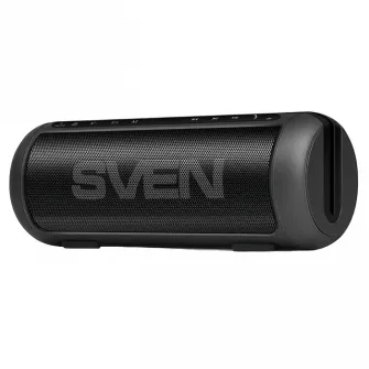 Колонки SVEN PS-250BL 10Вт, Черный, Bluetooth, microSD, FM, AUX, Mic, питание: 2200мА, USB, DC 5V