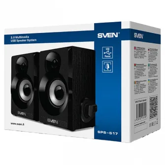 Колонки SVEN SPS-517 Черная, 6Вт, питание от USB