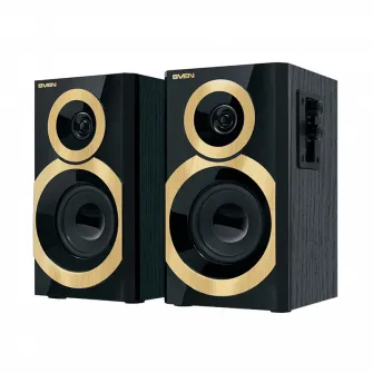 Компьютерные колонки 2.0 SVEN SPS-619, Черный/Золотой