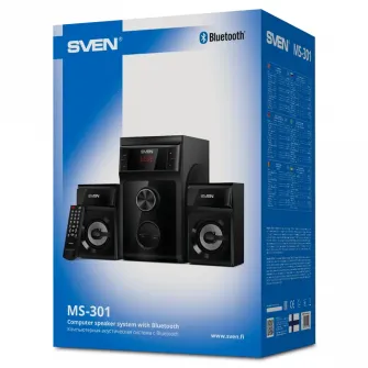 Компьютерные колонки 2.1 SVEN MS-301, Чёрный
