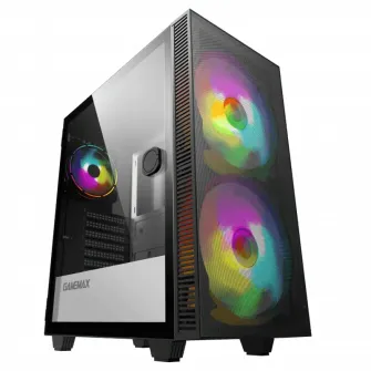 Компьютерный корпус Gamemax Aero, Midi-Tower, Без блока питания, Чёрный
