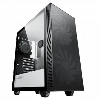 Компьютерный корпус Gamemax Aero, Midi-Tower, Без блока питания, Чёрный