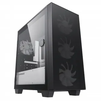 Компьютерный корпус Gamemax Aero Mini ECO, Micro-ATX, Без блока питания, Чёрный