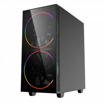 Компьютерный корпус Gamemax Black Hole, Midi-Tower, Без блока питания, Чёрный