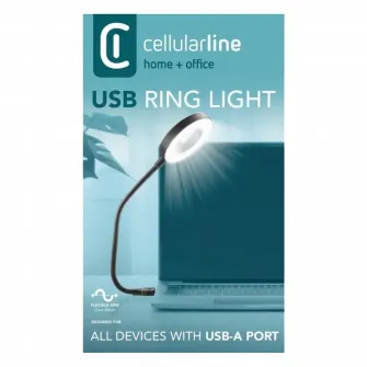 Lampa USB Cellularline LED, Negru