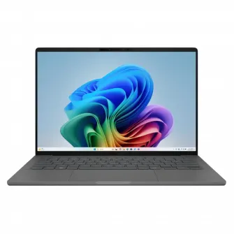 Laptop 14'' ASUS Zenbook A14 OLED UX3407QA, Iceland Gray, Qualcomm Snapdragon X X1-26-100, 16GB/512GB, Windows 11 Home