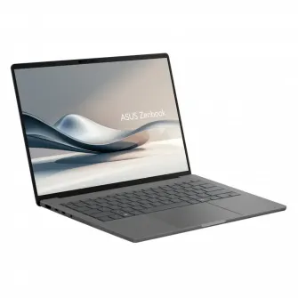 Laptop 14'' ASUS Zenbook A14 OLED UX3407QA, Iceland Gray, Qualcomm Snapdragon X X1-26-100, 16GB/512GB, Windows 11 Home
