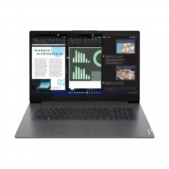 Laptop Business 17,3'' Lenovo V17 G4 IRU, Iron Grey, Intel Core i5-13420H, 8GB/512GB, Fara SO