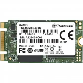Накопитель SSD Transcend 400S, 64Гб, TS64GMTS400