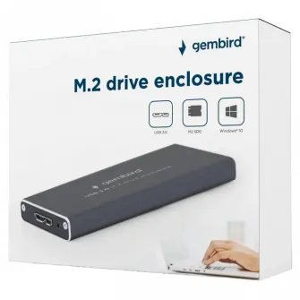 Портативный корпус для SSD Gembird EE2280-U3C-01, Серый