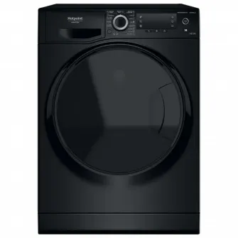 Masina de spalat rufe cu uscator Hotpoint Natis NDD11725BDAEE, 11 kg spalare, 7 kg uscare, 1600 RPM, Clasa B, Motor Inverter, Display LCD, Negru