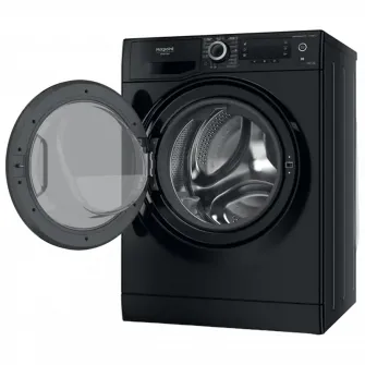 Masina de spalat rufe cu uscator Hotpoint Natis NDD11725BDAEE, 11 kg spalare, 7 kg uscare, 1600 RPM, Clasa B, Motor Inverter, Display LCD, Negru