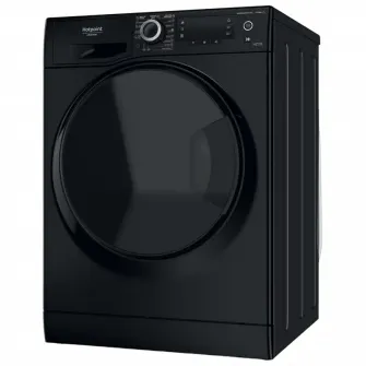 Masina de spalat rufe cu uscator Hotpoint Natis NDD11725BDAEE, 11 kg spalare, 7 kg uscare, 1600 RPM, Clasa B, Motor Inverter, Display LCD, Negru