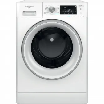 Masina de spalat rufe cu uscator Whirlpool FreshCare+ FFWDD1076258SVEE, 10 kg spalare, 7 kg uscare, 1600 RPM, Clasa B, Tehnologia al 6-lea Simt, FreshCare+, Motor Inverter, Display LCD, Alb