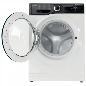 Masina de spalat rufe Slim Whirlpool WRSB7259BBEU, 7 kg, 1200 RPM, Clasa B, Motor Inverter, Display Big digital, Negru