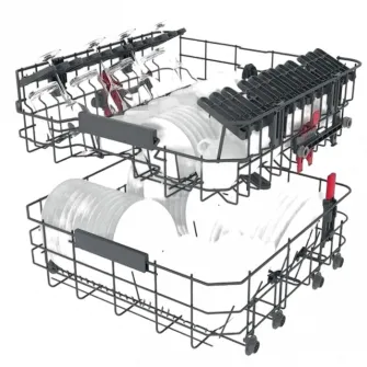 Посудомоечная машина Whirlpool WIC 3C34 PFE S, Белый