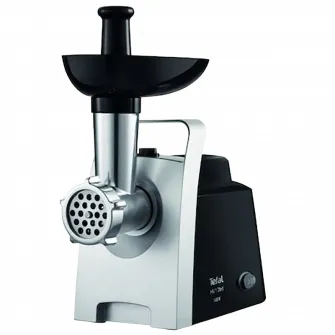 Masina de tocat carne Tefal HV1 NE109838, 1400W, 1.7 kg/ min, accesorii incluse, functie reverse, inox