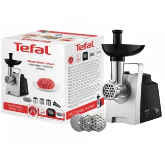 Masina de tocat carne Tefal NE108831, Negru | Argintiu