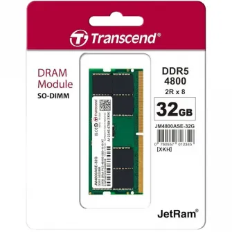Оперативная память Transcend JetRam, DDR5 SDRAM, 4800 МГц, 32 Гб, JM4800ASE-32G