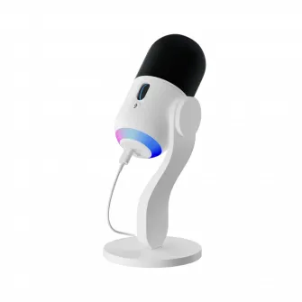 Microfon Gaming Logitech Yeti GX, Cu fir, Alb